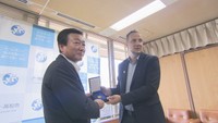 サラエボの視察団が高松市の公共交通政策を学ぶ 市長を表敬訪問