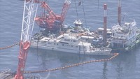 笠岡市沖で沈没した水産庁の漁業取締船 引き揚げなどの費用は約2.3億円 岡山