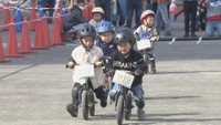 2歳児から参加 ペダルのない自転車レース 香川