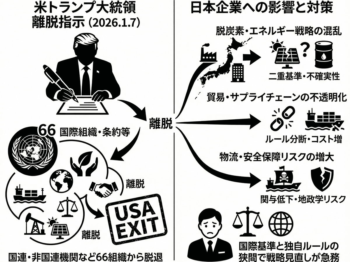 米トランプ大統領が離脱を指示した66の国際組織一覧　日本企業への影響も