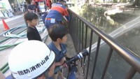 西川沿いがホコテンに 災害・救助を体験するイベント開催 岡山