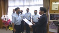ロープレスキューの国際大会で世界一! 岡山・総社市の消防士を表彰「努力が報われてうれしい」