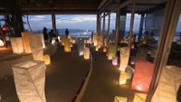 3年ぶり!屋島山上に夜景と食事を楽しめる期間限定カフェがオープン 新施設「やしまーる」にも飾り付け 高松市