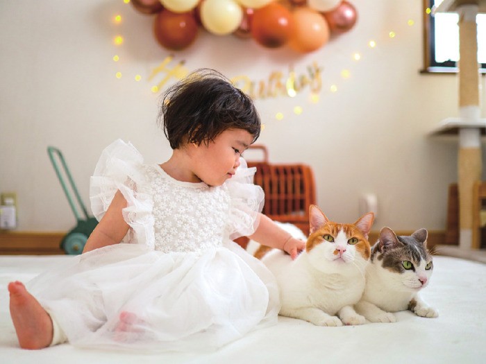 娘には猫を愛する優しい子に育ってほしいと願っています