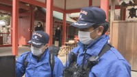 落雷で国宝が焼けた神谷神社で立ち入り検査 「文化財防火デー」に合わせ 香川・坂出市