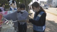 高校生と大学生が自転車の施錠とヘルメット着用を呼び掛け 盗難自転車の70%以上が無施錠 岡山市