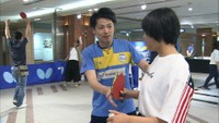 卓球Tリーグ準優勝・岡山リベッツが記念イベント 交流と技術指導も 岡山市