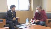 軍事侵攻続くウクライナ 避難民の男性が総社市長を表敬訪問「助けてくれてありがとう」 岡山