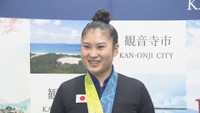 新体操世界選手権・団体総合で金 最年少の三好初音選手(16)が観音寺市長に報告 帰国後の食事は?「うどんです!」 香川