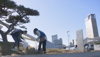 町をきれいに サンポート周辺でごみ拾い 高松市
