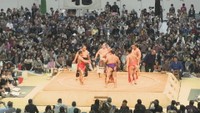 5年ぶりに大相撲高松場所 4000人の観客で盛り上がる