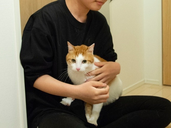 「葉月ちゃんの膝の上なら安心」