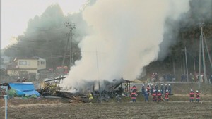 作業小屋1棟が燃える けが人なし 宮城・石巻市