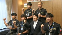 男子ソフトボールで世界準優勝 平林金属選手らにスポーツ特別顕彰 岡山