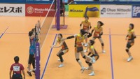 V1女子・岡山シーガルズ 若きアタッカー・佐伯が連続ポイントを挙げるもKUROBEに敗戦