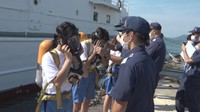 中学生が巡視船「いぶき」に乗り込み海上保安部の仕事を体験 香川・高松市