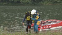 台風や集中豪雨に備え 赤磐警察署と赤磐市が初めて合同で災害救助訓練 岡山