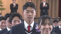 横浜DeNA・田内真翔選手がおかやま山陽高校を卒業 プロ野球での活躍誓う