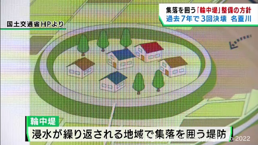 #大雨被害の宮城・大崎市名蓋川 集落を堤防で囲う輪中堤も整備へ
