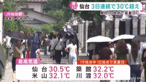 宮城県は連日厳しい暑さ 工事現場の熱中症対策・プール開き・ウナギ料理店にぎわう