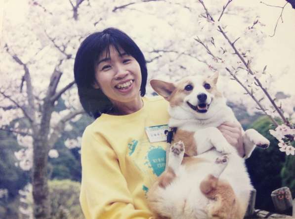 16年前に一緒に花見をした初代クララ=熊本市内