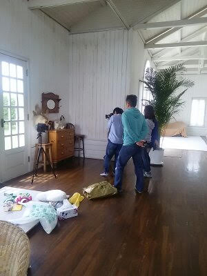 撮影の様子=光文社提供