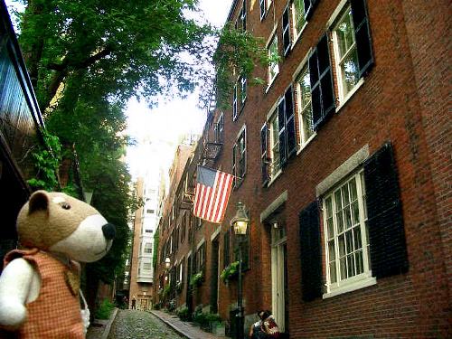 米国のボストンを訪れた際の写真=小塚さん提供