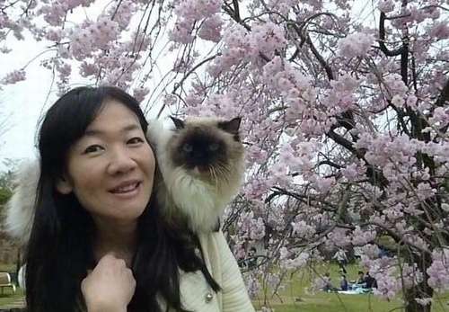 3年前、ハイジ14歳。田中さんと=熊本市内