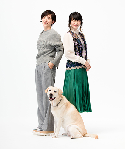 滝川さんの愛犬アリスと一緒に