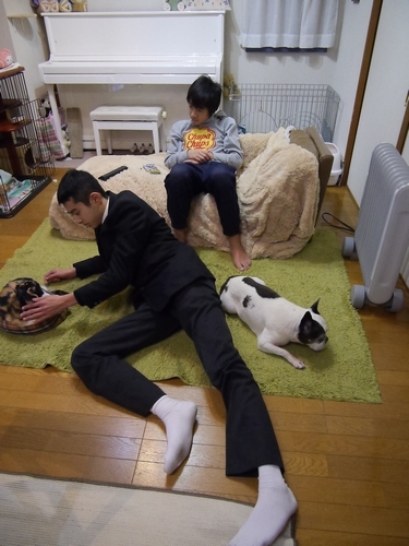 「お兄ちゃん足も、うさも伸びてるー」(BYさと)