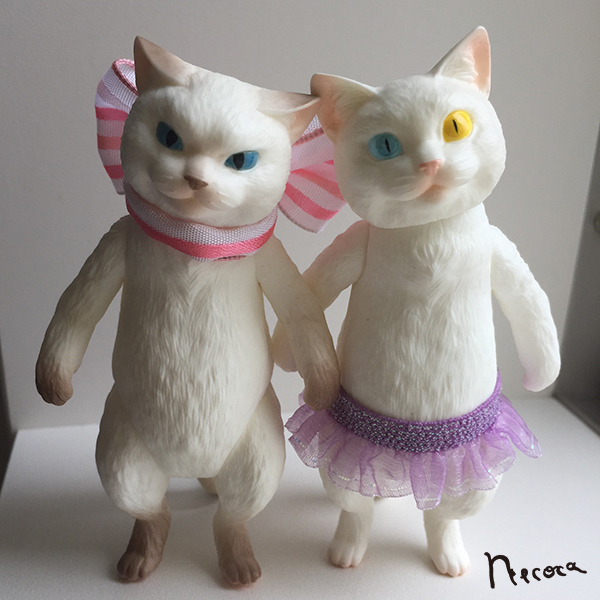 「necoca」猫フィギュアとアクセサリーを出展=ニャンフェス実行委員会提供