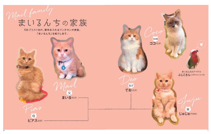 まいるんちの家族紹介=主婦の友社提供