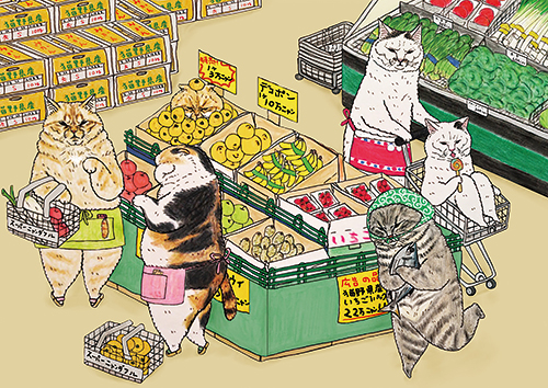 スーパーニャンダフルポストカード(c)KORIRI