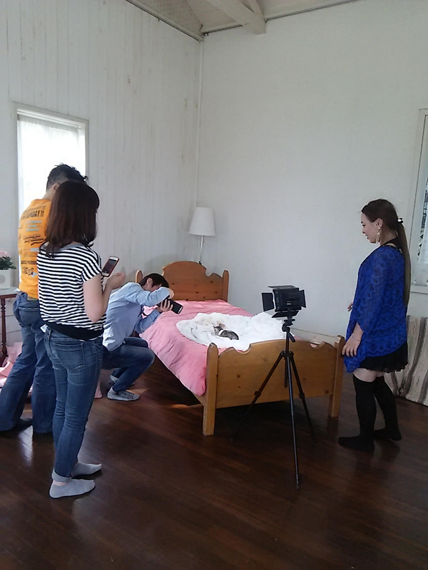 撮影の様子=光文社提供