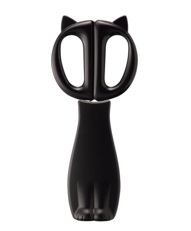 マグネット付きのケースに入れれば、ねこが座っているようなフォルムに。