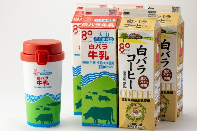 第1弾は即完売！ 【白バラ牛乳】創立80周年記念「レトロ可愛い