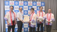｢白皇Ⓡ｣の生産者らが大森雅夫市長を表敬訪問 岡山市役所