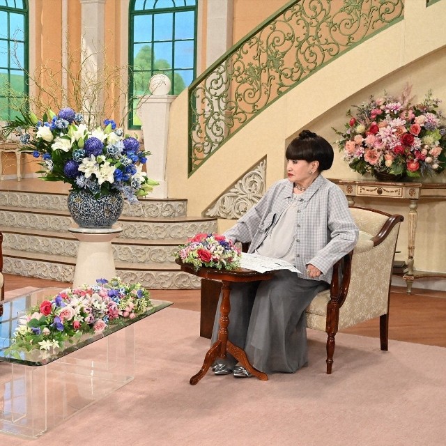 「徹子の部屋」 （右から） 黒柳徹子、上妻宏光＝テレビ朝日提供
