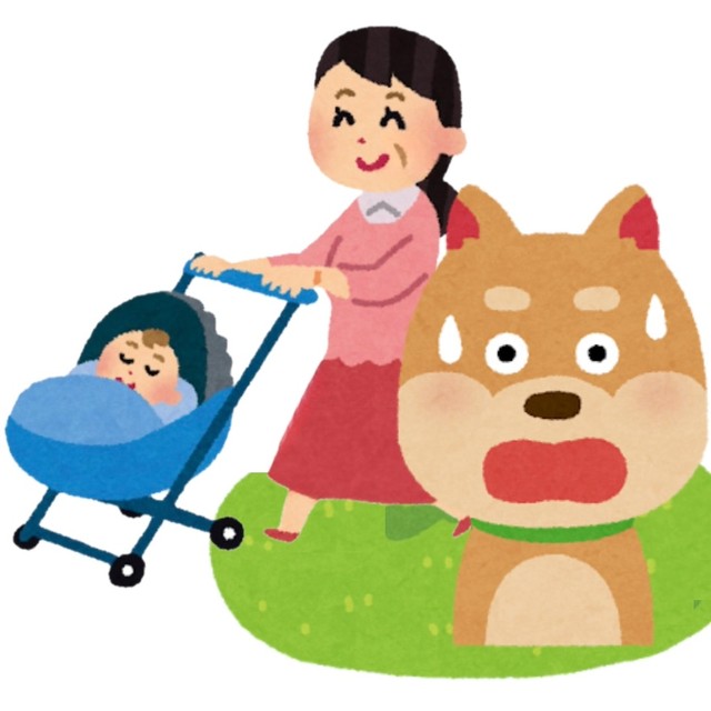 え！？ドッグランの大型犬エリアに、ベビーカーに乗った「人間の乳児」が登場！？