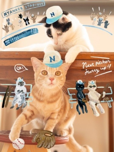 開催中の「二人展」。新家加奈さんの写真とmimoeさんのイラストのコラボの１例