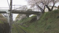 線路沿いの陸橋