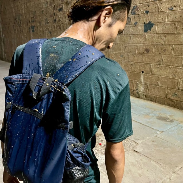 被害にあった直後の様子（いのこうさん提供）