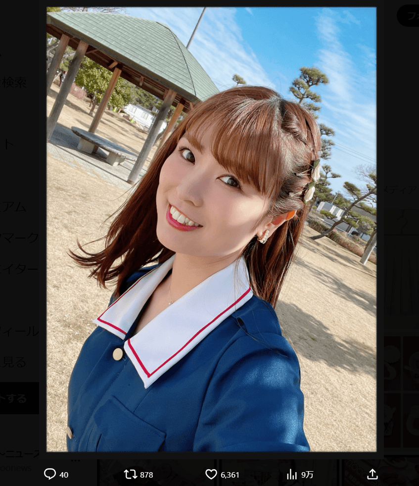 声優の渕上舞のX（@fuchigami_mai）より