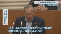住民投票に【反対】／三木亮治 市議