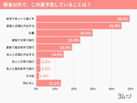 今夏の予定は、「自宅でゆっくり」が49.6％で最多（提供画像）