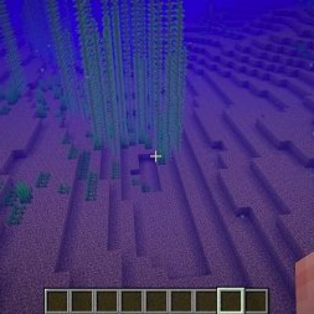 マリアナ海溝の最深部「チャレンジャー海淵」をマインクラフト内で再現している／海上保安庁　海洋情報部公式HPより