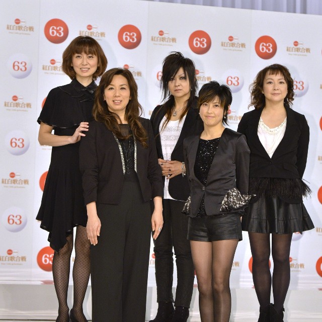 紅白歌合戦出場歌手発表会見に出席したプリンセスプリンセス(2012年)