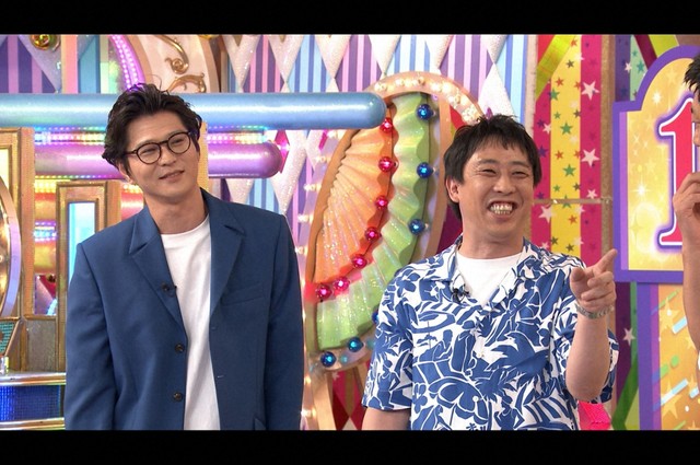 モグライダー・芝大輔（左）とさらば青春の光・​森田哲矢＝「ロンドンハーツ」8月12日放送回より（テレビ朝日提供）