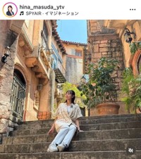 増田陽名アナ インスタグラム(@hina_masuda_ytv)より