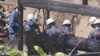 火事があった住宅　岡山・北区 5日午前10時ごろ